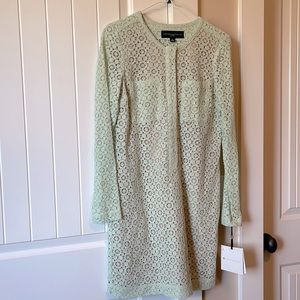 NWT Victoria Beckham for Target Mint Lace Shift Dress lined with front pockets